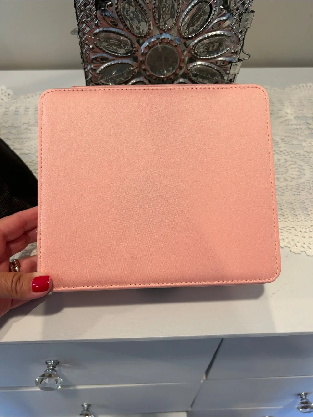 Prada Black and Pink Cosmetic Pouch